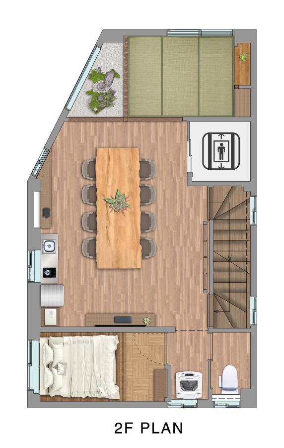 大阪古今 天下茶屋 With A Private Parking Lot And A Half Open-Air Bath And Direct To Kix别墅 外观 照片